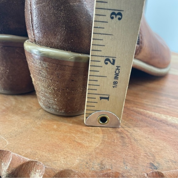 ROAN By Bed Stu Liz Distressed Leather & Suede Double Zip Handmade Ankle Boots 6 - Picture 8 of 8